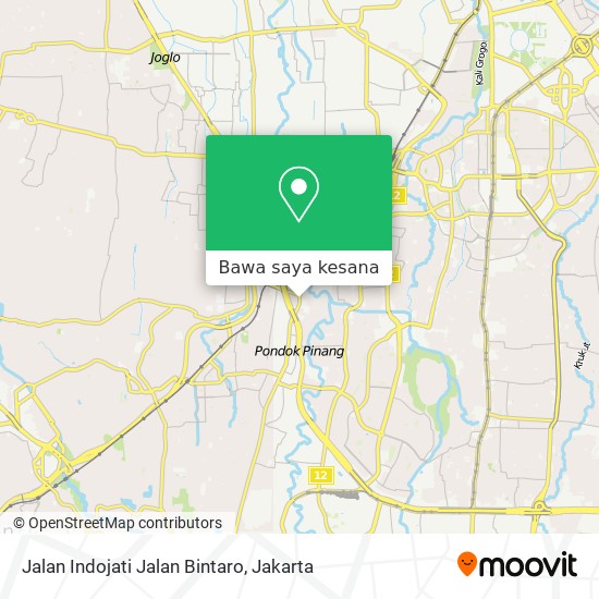 Peta Jalan Indojati Jalan Bintaro
