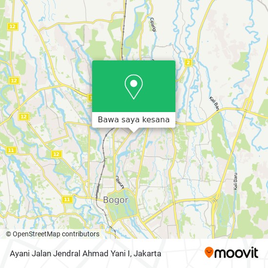 Peta Ayani Jalan Jendral Ahmad Yani I