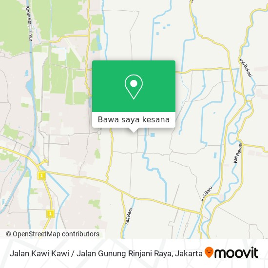 Peta Jalan Kawi Kawi / Jalan Gunung Rinjani Raya