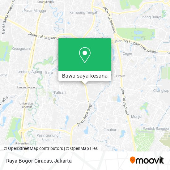 Peta Raya Bogor Ciracas