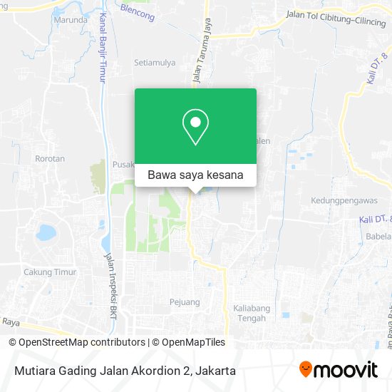 Peta Mutiara Gading Jalan Akordion 2