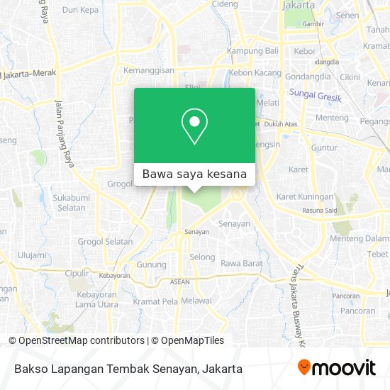 Peta Bakso Lapangan Tembak Senayan