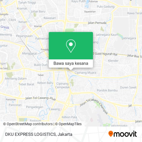 Peta DKU EXPRESS LOGISTICS