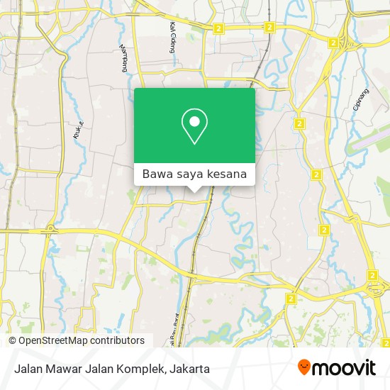 Peta Jalan Mawar Jalan Komplek