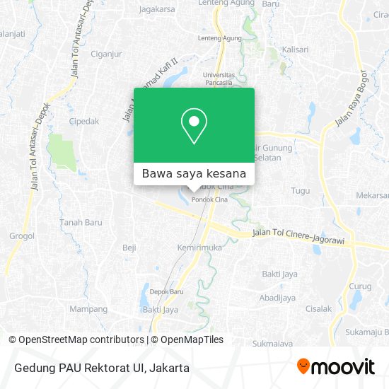 Peta Gedung PAU Rektorat UI