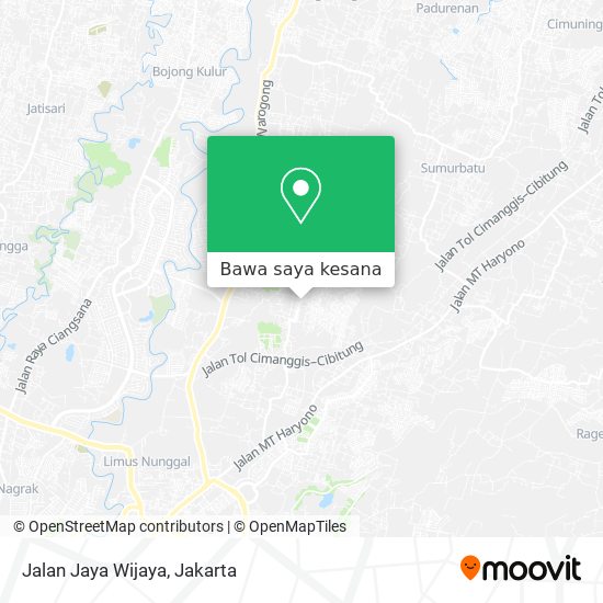 Peta Jalan Jaya Wijaya