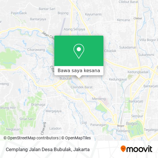 Peta Cemplang Jalan Desa Bubulak