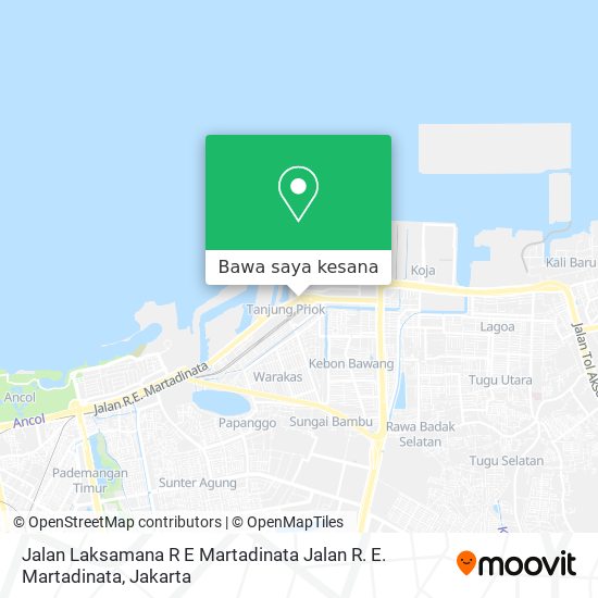 Peta Jalan Laksamana R E Martadinata Jalan R. E. Martadinata