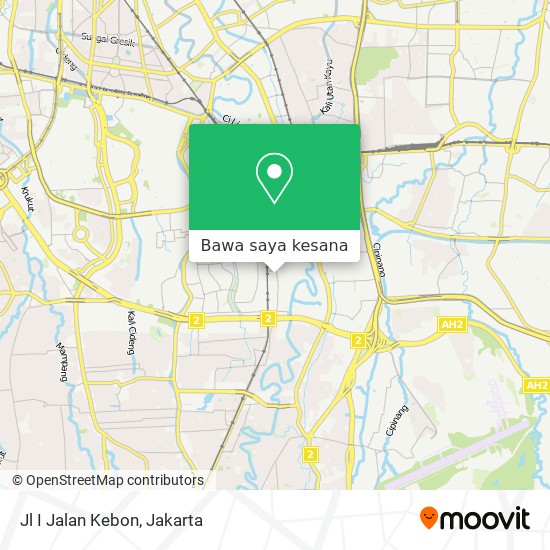 Peta Jl I Jalan Kebon