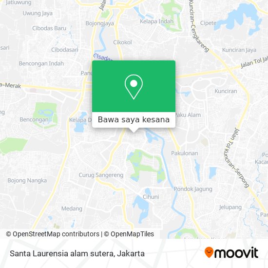 Peta Santa Laurensia alam sutera