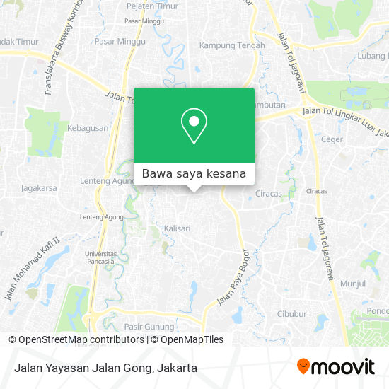 Peta Jalan Yayasan Jalan Gong