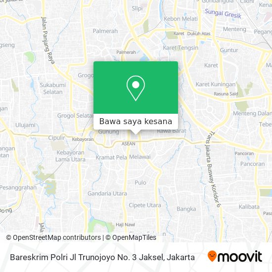 Peta Bareskrim Polri Jl Trunojoyo No. 3 Jaksel