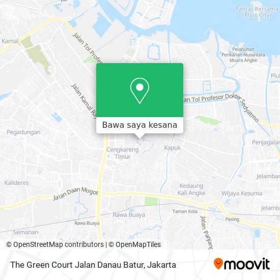 Peta The Green Court Jalan Danau Batur