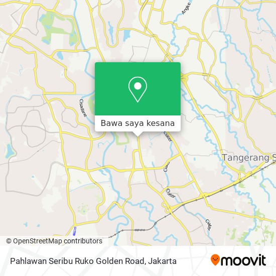 Peta Pahlawan Seribu Ruko Golden Road