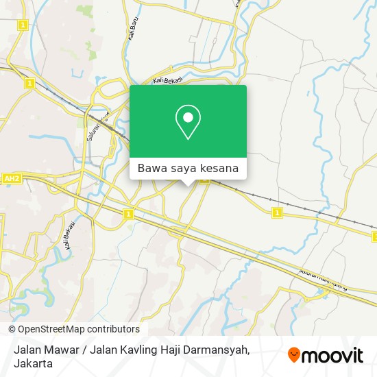 Peta Jalan Mawar / Jalan Kavling Haji Darmansyah