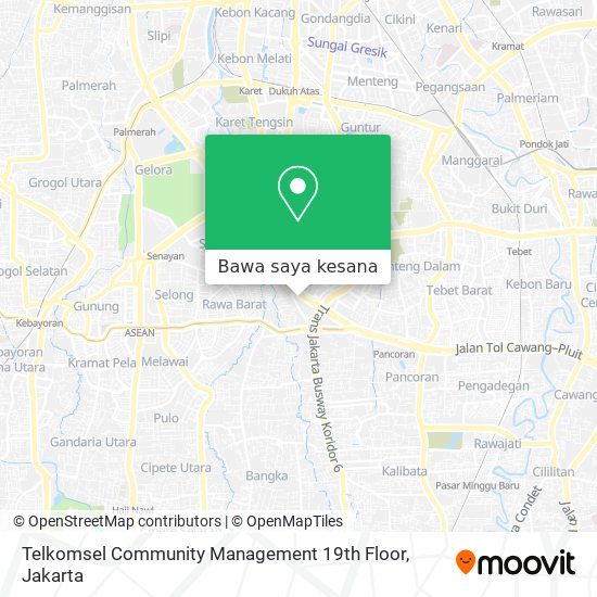 Peta Telkomsel Community Management 19th Floor
