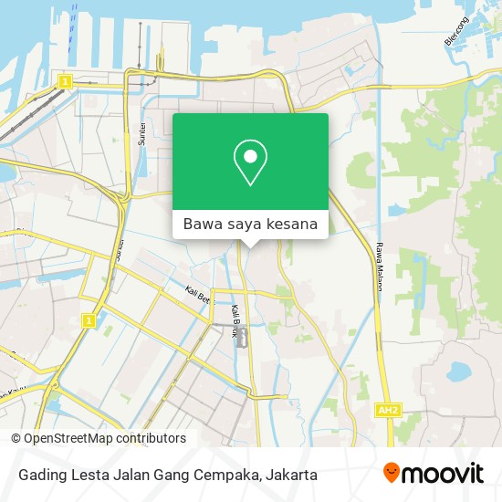 Peta Gading Lesta Jalan Gang Cempaka