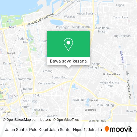 Peta Jalan Sunter Pulo Kecil Jalan Sunter Hijau 1