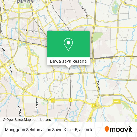 Peta Manggarai Selatan Jalan Sawo Kecik 5