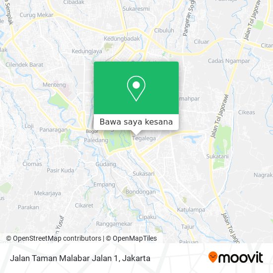 Peta Jalan Taman Malabar Jalan 1