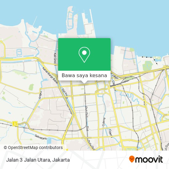 Peta Jalan 3 Jalan Utara