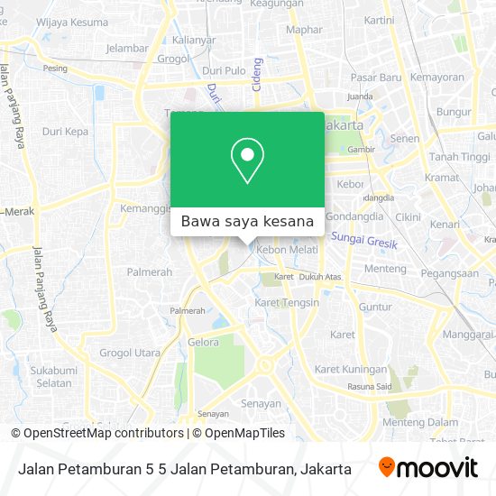 Peta Jalan Petamburan 5 5 Jalan Petamburan