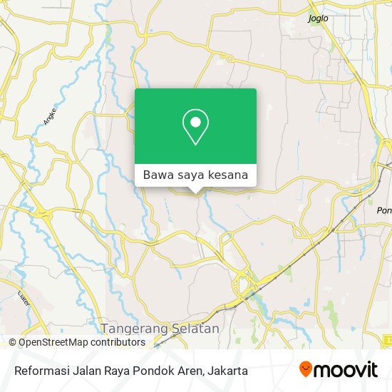 Peta Reformasi Jalan Raya Pondok Aren