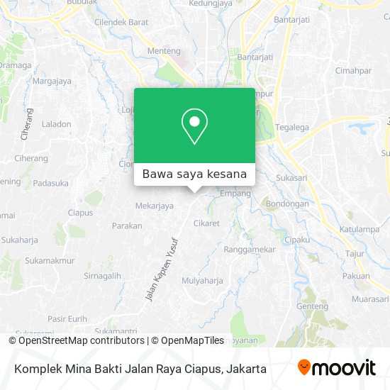 Peta Komplek Mina Bakti Jalan Raya Ciapus