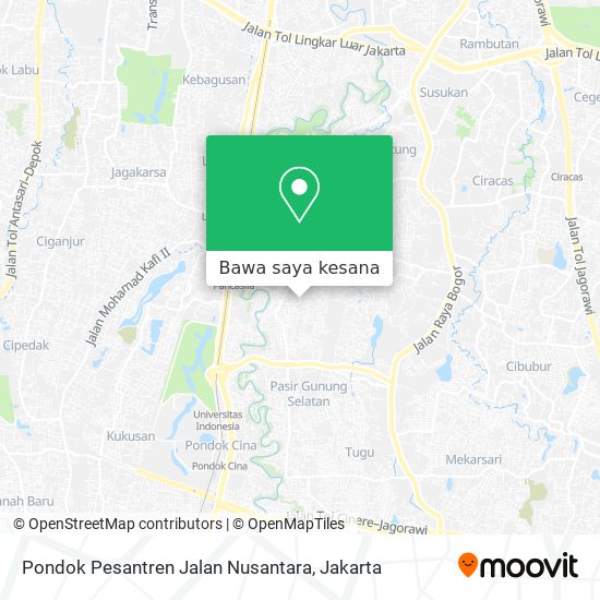 Peta Pondok Pesantren Jalan Nusantara