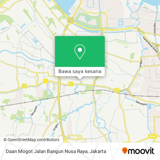 Peta Daan Mogot Jalan Bangun Nusa Raya