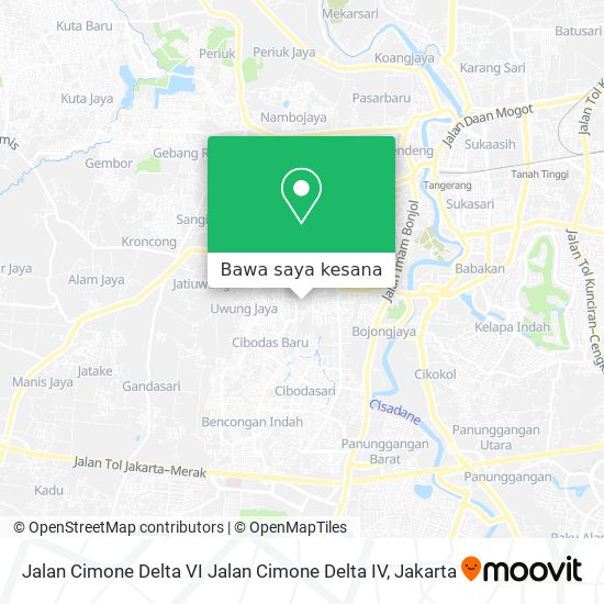 Peta Jalan Cimone Delta VI Jalan Cimone Delta IV