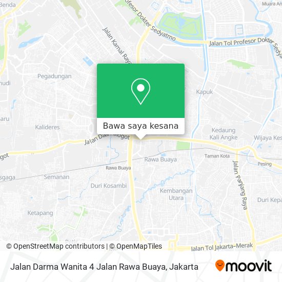 Peta Jalan Darma Wanita 4 Jalan Rawa Buaya