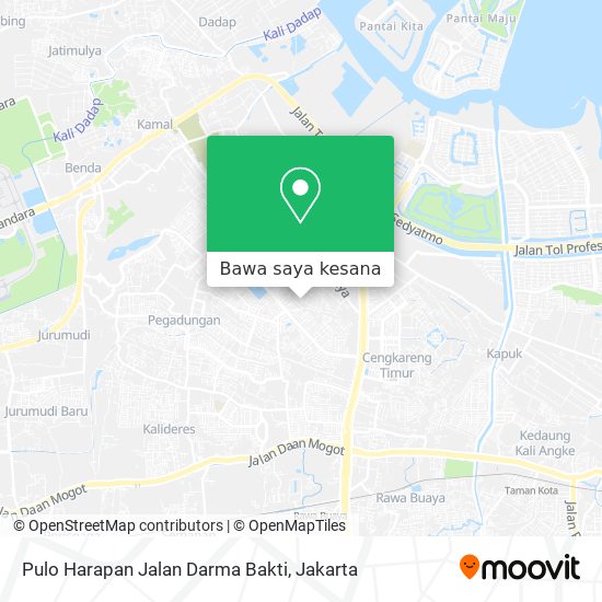 Peta Pulo Harapan Jalan Darma Bakti