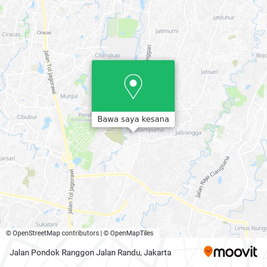 Peta Jalan Pondok Ranggon Jalan Randu