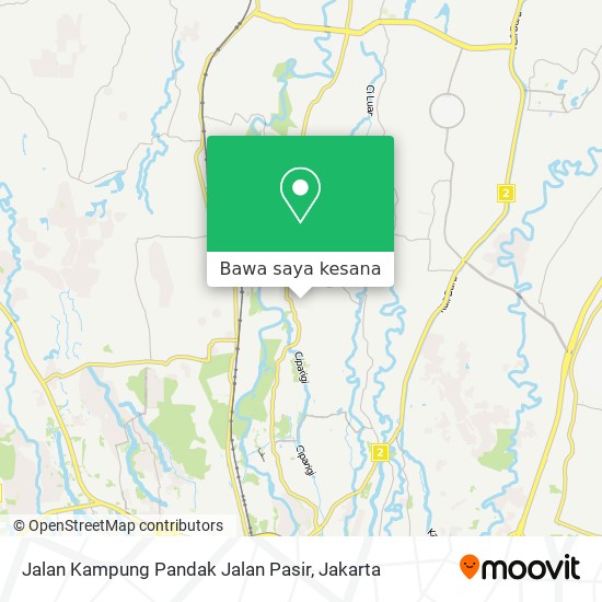 Peta Jalan Kampung Pandak Jalan Pasir