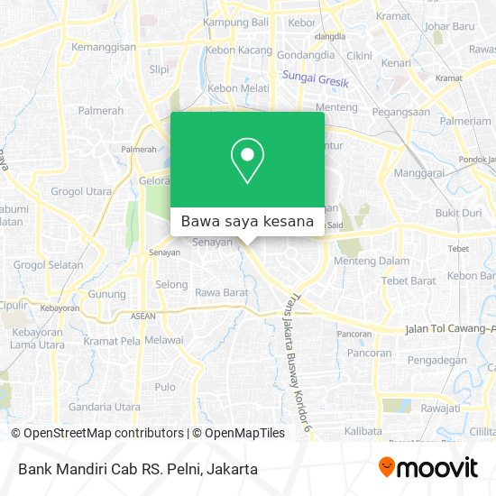 Peta Bank Mandiri Cab RS. Pelni