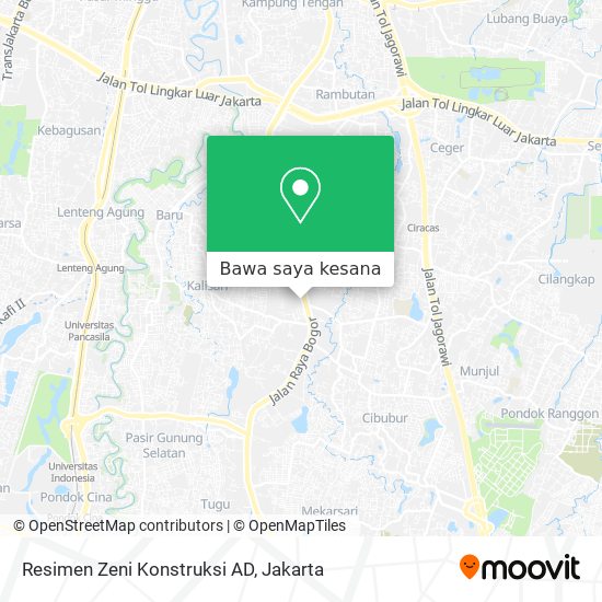 Peta Resimen Zeni Konstruksi AD