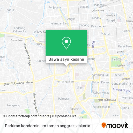 Peta Parkiran kondominium taman anggrek