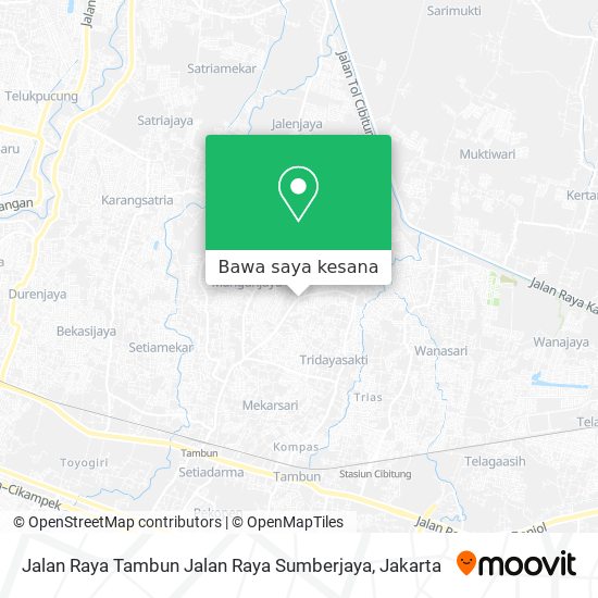 Peta Jalan Raya Tambun Jalan Raya Sumberjaya