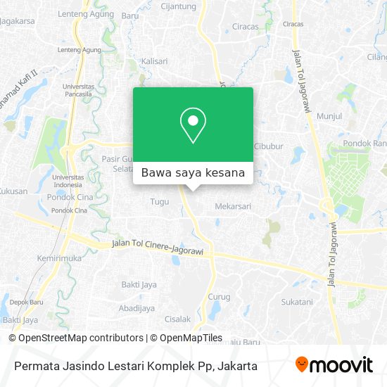 Peta Permata Jasindo Lestari Komplek Pp
