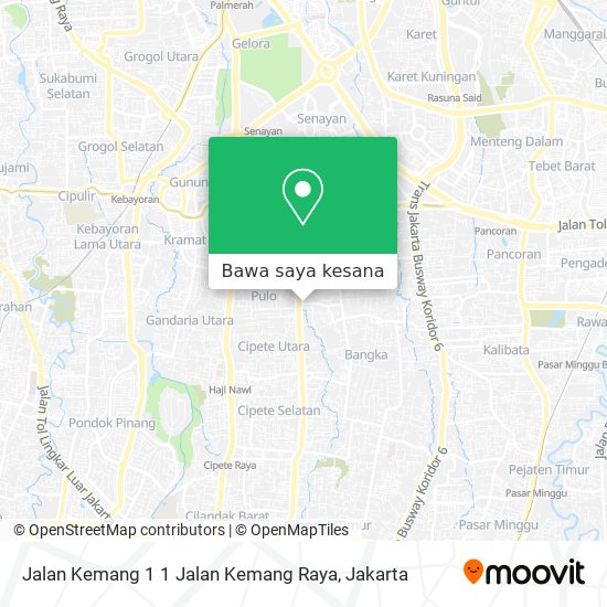Peta Jalan Kemang 1 1 Jalan Kemang Raya
