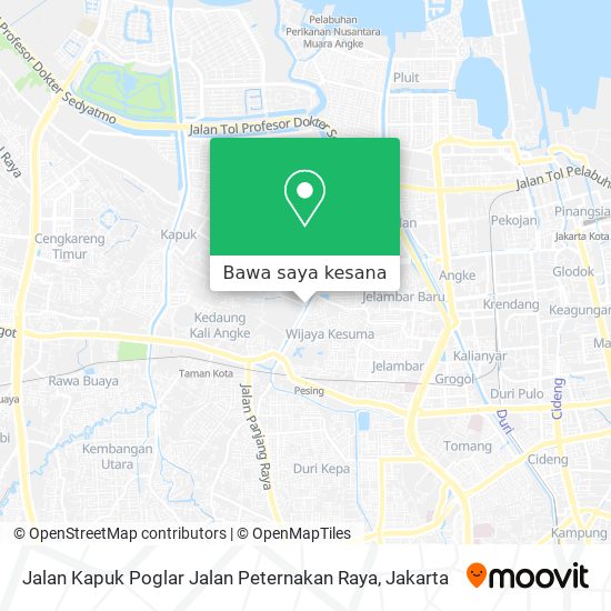 Peta Jalan Kapuk Poglar Jalan Peternakan Raya