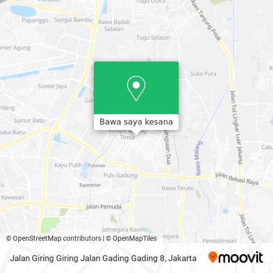 Peta Jalan Giring Giring Jalan Gading Gading 8