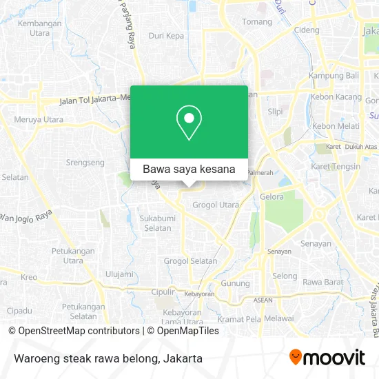 Peta Waroeng steak rawa belong
