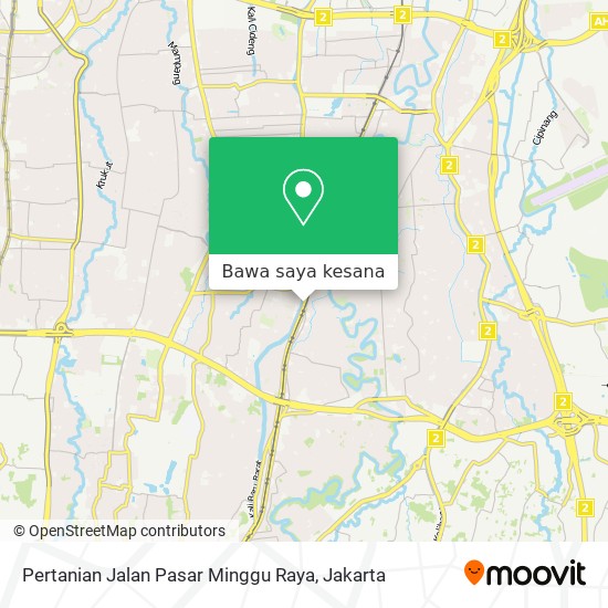 Peta Pertanian Jalan Pasar Minggu Raya