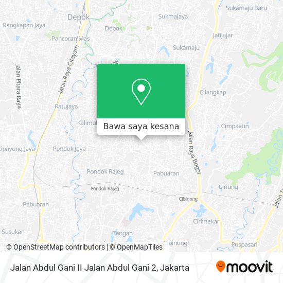 Peta Jalan Abdul Gani II Jalan Abdul Gani 2