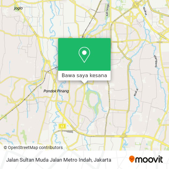 Peta Jalan Sultan Muda Jalan Metro Indah