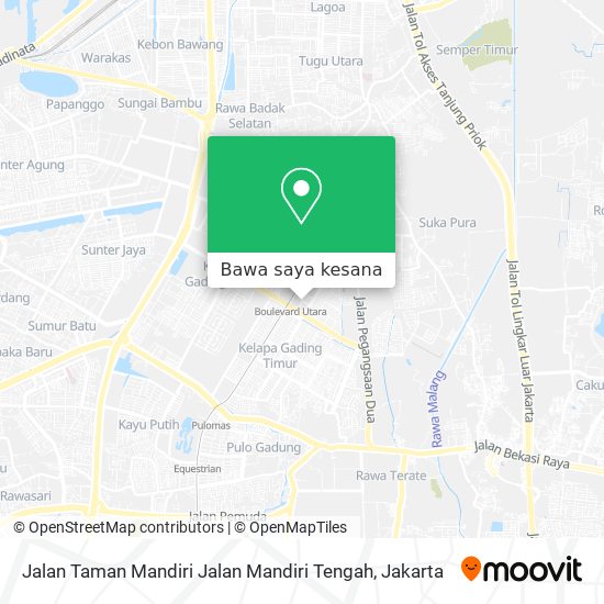 Peta Jalan Taman Mandiri Jalan Mandiri Tengah