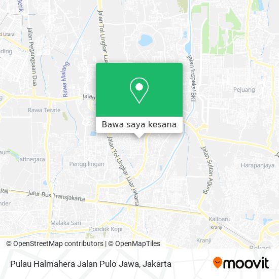 Peta Pulau Halmahera Jalan Pulo Jawa