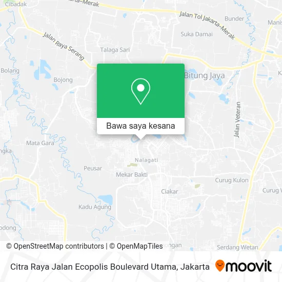 Utama Raya Map Cara ke Citra Raya Jalan Ecopolis Boulevard Utama di Tangerang ...